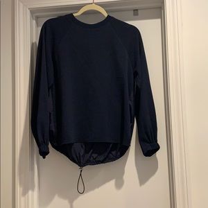 Tibi windbreaker blouse, navy XS